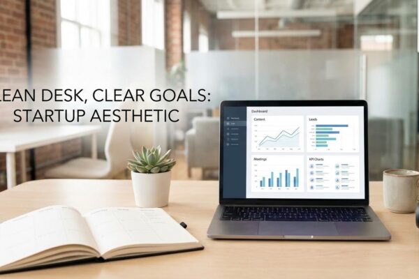 Entrepreneur reviewing a three-layer strategy framework for protection, operational stability, and AI-driven growth.